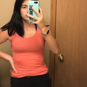 pink workout shirt